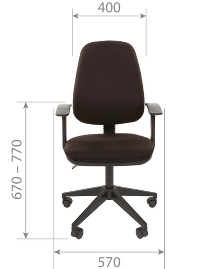 Офисное кресло CHAIRMAN 661 Ткань стандарт 15-13 серая в Йошкар-Оле - изображение 3