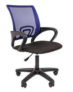 Кресло офисное CHAIRMAN 696 black LT, синий в Йошкар-Оле