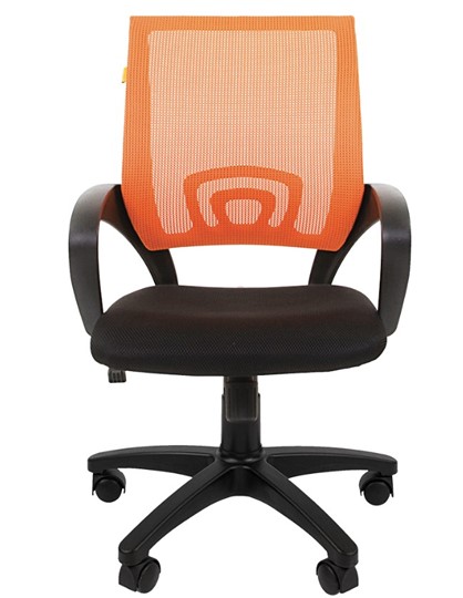 Кресло CHAIRMAN 696 black Сетчатый акрил DW66 оранжевый в Йошкар-Оле - изображение 4