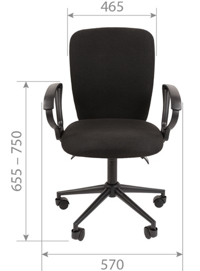 Офисное кресло CHAIRMAN 9801 BLACK, серое в Йошкар-Оле - изображение 1