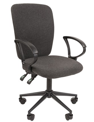 Офисное кресло CHAIRMAN 9801 BLACK, серое в Йошкар-Оле - изображение