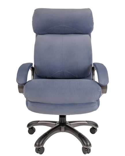 Кресло компьютерное CHAIRMAN HOME 505, велюр голубое в Йошкар-Оле - изображение 3