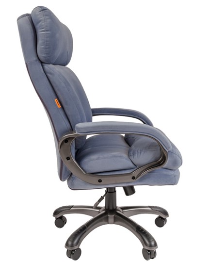 Кресло компьютерное CHAIRMAN HOME 505, велюр голубое в Йошкар-Оле - изображение 4