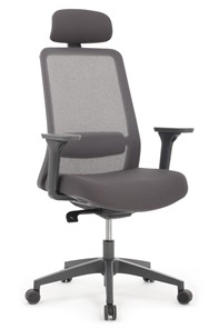 Компьютерное кресло Design WORK W-218C, Серый пластик/Серая сетка в Йошкар-Оле
