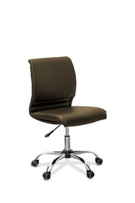 Офисное кресло для руководителя Квадро Х, экокожа премиум / коричневая CN1116 в Йошкар-Оле