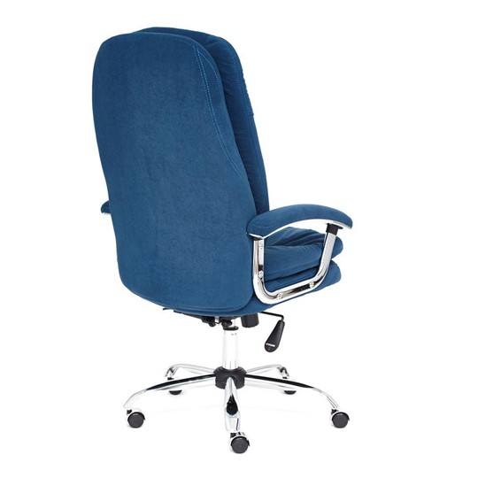 Кресло SOFTY LUX флок, синий, арт.13592 в Йошкар-Оле - изображение 3