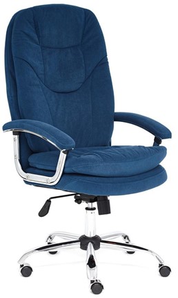 Кресло SOFTY LUX флок, синий, арт.13592 в Йошкар-Оле - изображение