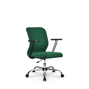 Кресло компьютерное SU-Mr-4/подл.109/осн.006 зеленый в Йошкар-Оле