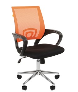 Кресло офисное CHAIRMAN 696 CHROME Сетка TW-66 (оранжевый) в Йошкар-Оле - предосмотр