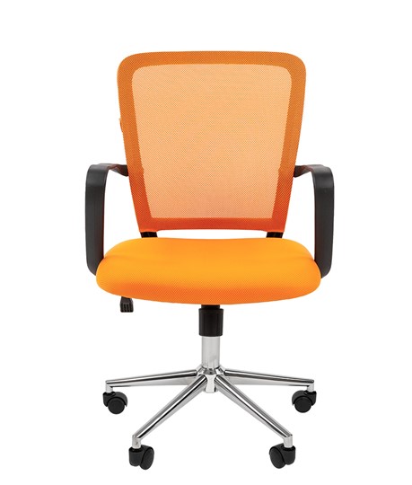 Кресло CHAIRMAN 698 CHROME new Сетка TW-66 (оранжевый) в Йошкар-Оле - изображение 2