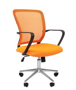 Кресло CHAIRMAN 698 CHROME new Сетка TW-66 (оранжевый) в Йошкар-Оле