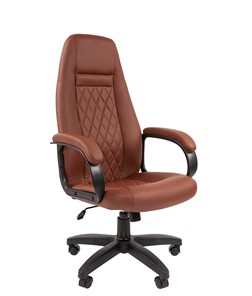 Кресло компьютерное CHAIRMAN 950LT Экокожа коричневая в Йошкар-Оле