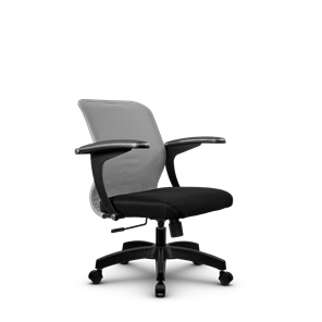 Кресло SU-M-4/подл.160/осн.001, Светло-серый/Черный в Йошкар-Оле