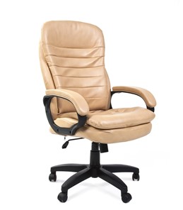 Кресло офисное CHAIRMAN 795 LT, экокожа, цвет бежевый в Йошкар-Оле - предосмотр