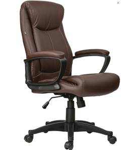 Кресло офисное BRABIX "Enter EX-511", экокожа, коричневое, 531163 в Йошкар-Оле