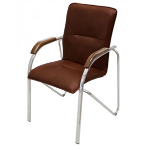 Офисный стул Самба СРП-036 Люкс светло-коричневый/орех в Йошкар-Оле