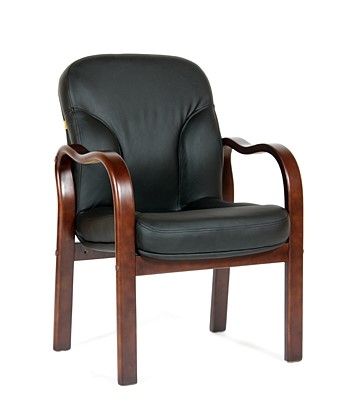Офисное кресло CHAIRMAN 658 Натуральная кожа черный в Йошкар-Оле - изображение