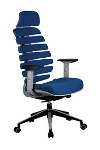 Офисное кресло Riva Chair SHARK (Синий/серый) в Йошкар-Оле