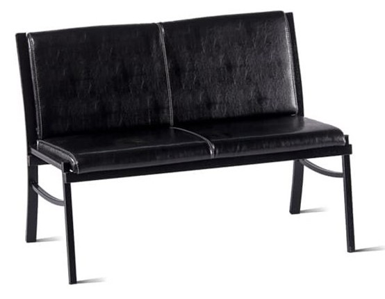Прямой диван Симпл-2, ВИК Carolina/Черная шагрень в Йошкар-Оле - изображение