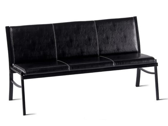 Прямой диван Симпл-3, ВИК Carolina/Черная шагрень в Йошкар-Оле - изображение