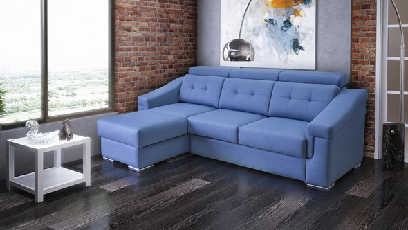 Угловой диван Матрица 27 ТТ с оттоманкой в Йошкар-Оле - изображение