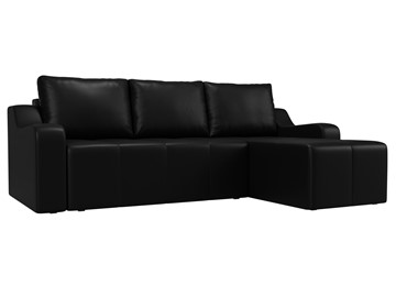 Угловой диван для гостиной Элида, Черный (экокожа) в Йошкар-Оле
