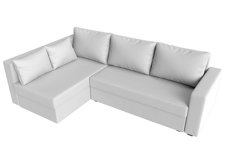 Угловой раскладной диван Мансберг, Белый (Экокожа) в Йошкар-Оле - изображение 6