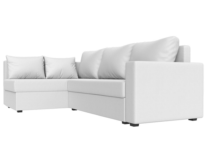 Угловой раскладной диван Мансберг, Белый (Экокожа) в Йошкар-Оле - изображение 7