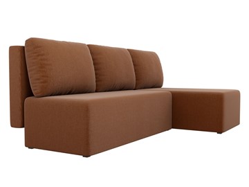 Угловой диван с оттоманкой Поло, Коричневый (рогожка) в Йошкар-Оле - предосмотр 2