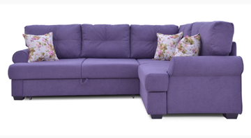 Угловой диван Bianka (Candy plum+Arcadia roze) в Йошкар-Оле