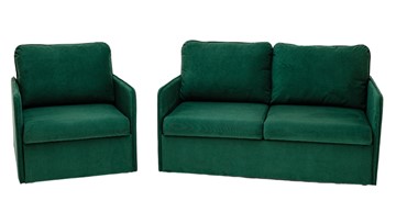 Комплект мебели Амира зеленый диван + кресло в Йошкар-Оле