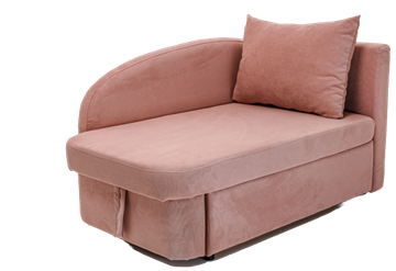 Диван-кровать правая Тедди розовый в Йошкар-Оле