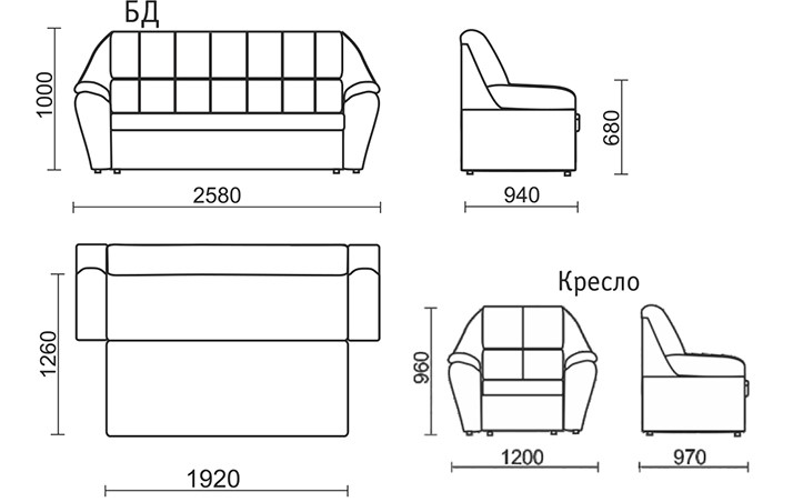 Прямой диван Блистер БД в Йошкар-Оле - изображение 7