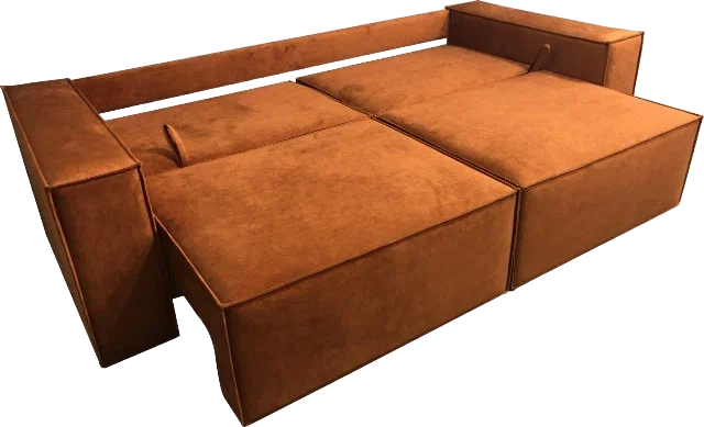 Прямой диван Лофт БЛ2-БП2 (Ремни/Еврокнижка) в Йошкар-Оле - изображение 3