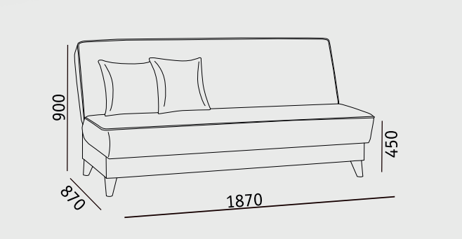 Прямой диван Наварра 2 БД в Йошкар-Оле - изображение 5
