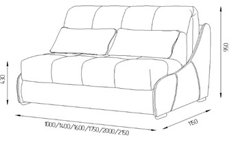 Прямой диван Токио 130 (ППУ) в Йошкар-Оле - предосмотр 11