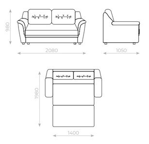 Прямой диван Вега 2 МД в Йошкар-Оле - изображение 5