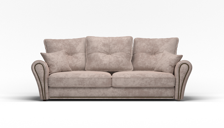 Прямой диван Виктория 3 подушки в Йошкар-Оле - изображение 1