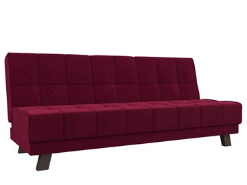 Прямой диван Винсент, Бордовый (микровельвет) в Йошкар-Оле - предосмотр