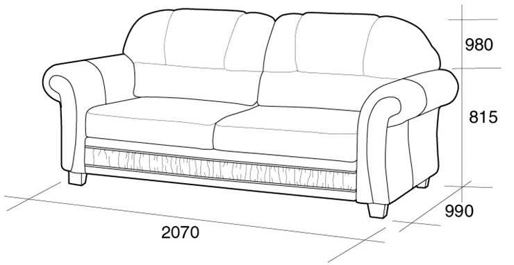 Прямой диван София 3Т в Йошкар-Оле - изображение 4