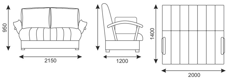 Прямой диван Челси 2 БД (НПБ) в Йошкар-Оле - изображение 15