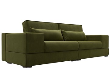 Прямой диван Лига-037, Зеленый (Микровельвет) в Йошкар-Оле