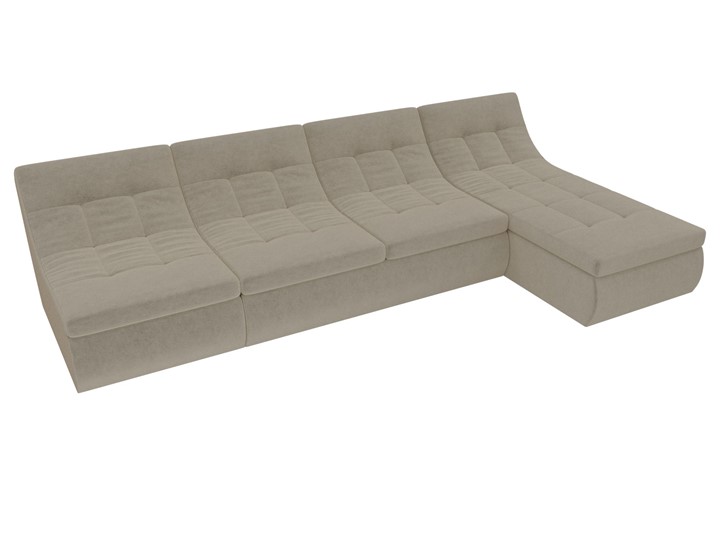 Модульный угловой диван Холидей, Бежевый (микровельвет) в Йошкар-Оле - изображение 4