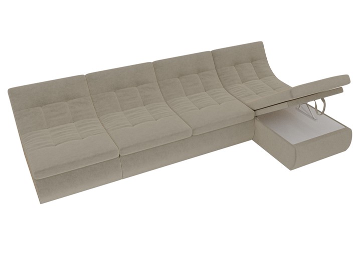 Модульный угловой диван Холидей, Бежевый (микровельвет) в Йошкар-Оле - изображение 7