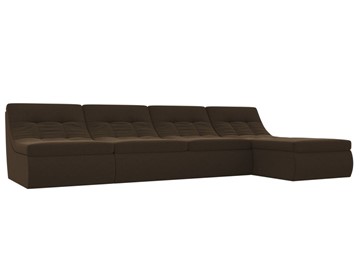 Модульный угловой диван Холидей, Коричневый (микровельвет) в Йошкар-Оле