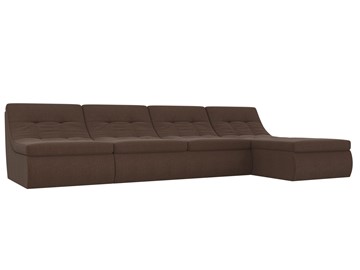 Модульный угловой диван Холидей, Коричневый (рогожка) в Йошкар-Оле