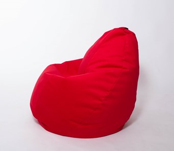 Кресло-мешок Груша большое, велюр однотон, красное в Йошкар-Оле - предосмотр 1