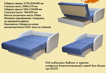 Кресло-кровать Коралл 1 в Йошкар-Оле - предосмотр 1