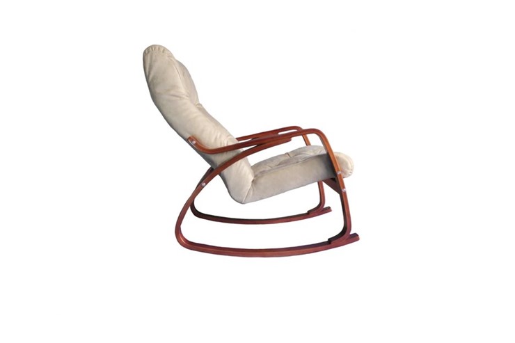 Кресло-качалка Гранд, замша крем в Йошкар-Оле - изображение 1