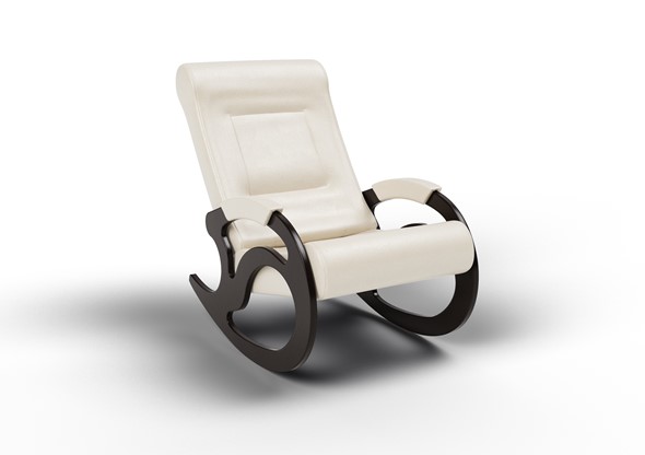Кресло-качалка Вилла, экокожа крем 11-К-КР в Йошкар-Оле - изображение